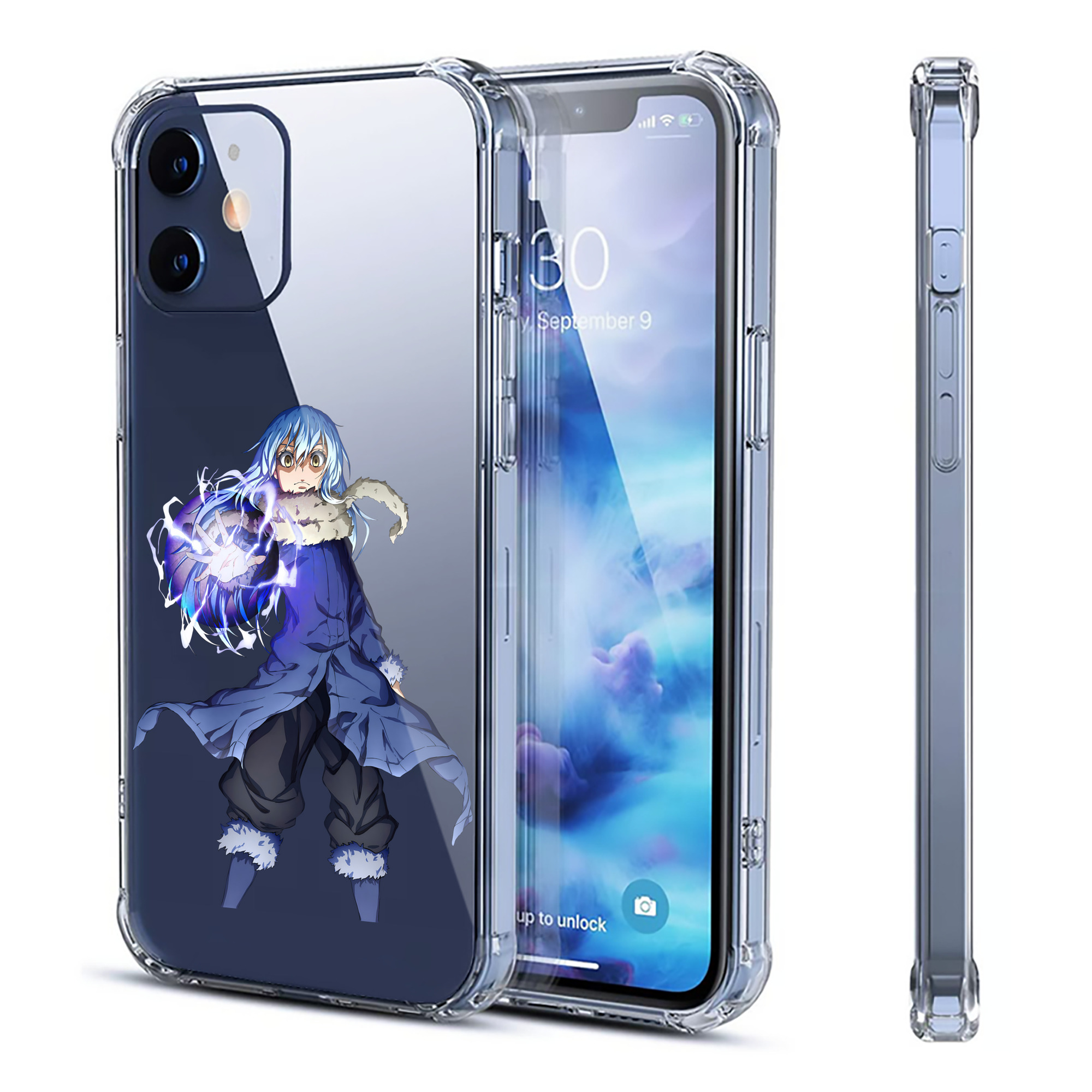 （画像用） 転スラ Regarding Reincarnated to Slime 【iPhone 12シリーズ対応】透明スマホケース（クリアソフトケース）